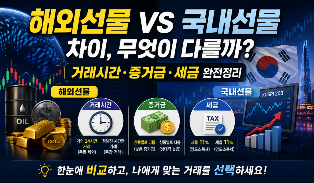 해외선물 국내선물 차이